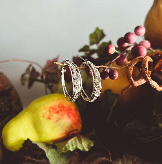Diamond Hoop Earrings