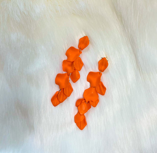 Rose Petal Cascade Earrings