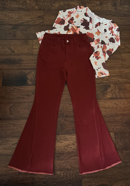 Garnet Double Flare Jeans