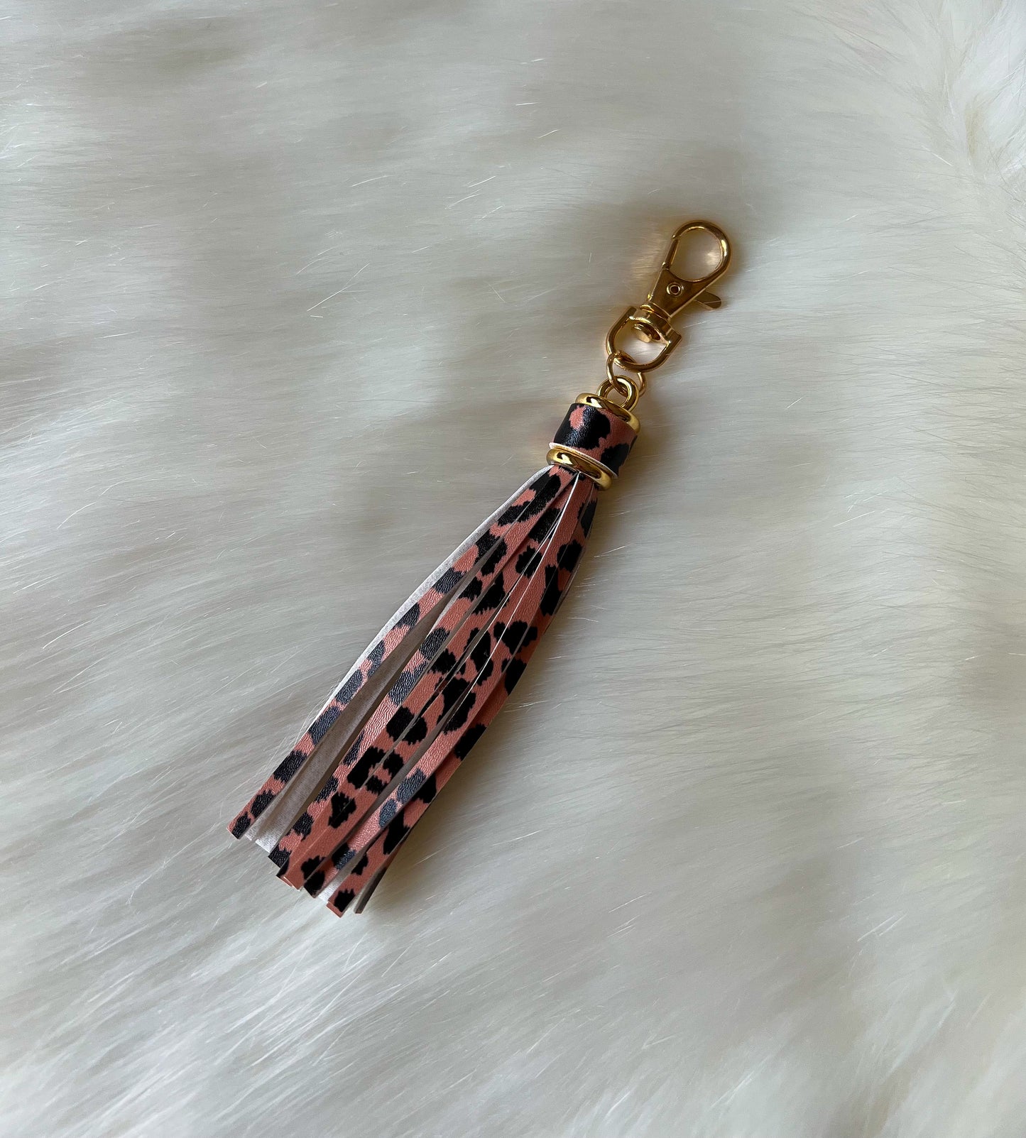Leopard Tassel Keychain
