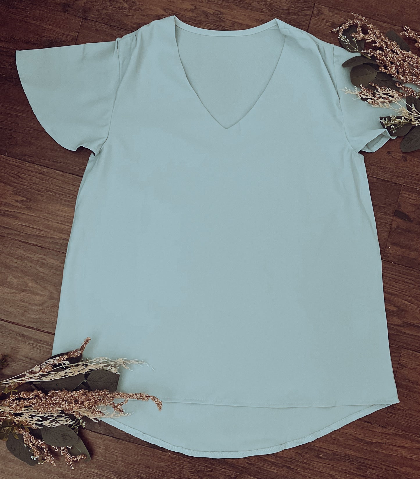 Tulip Sleeve Woven Top