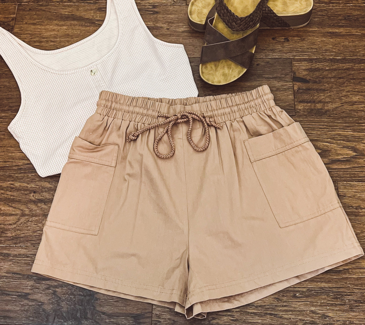 Khaki Safari Shorts