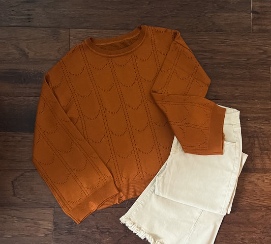 Distressed Bell Sweater