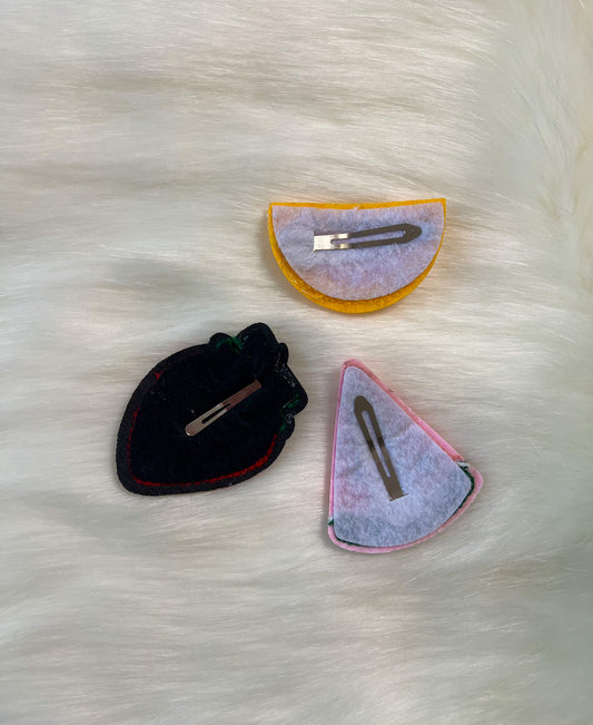 Cutie Foodie Hair Clips