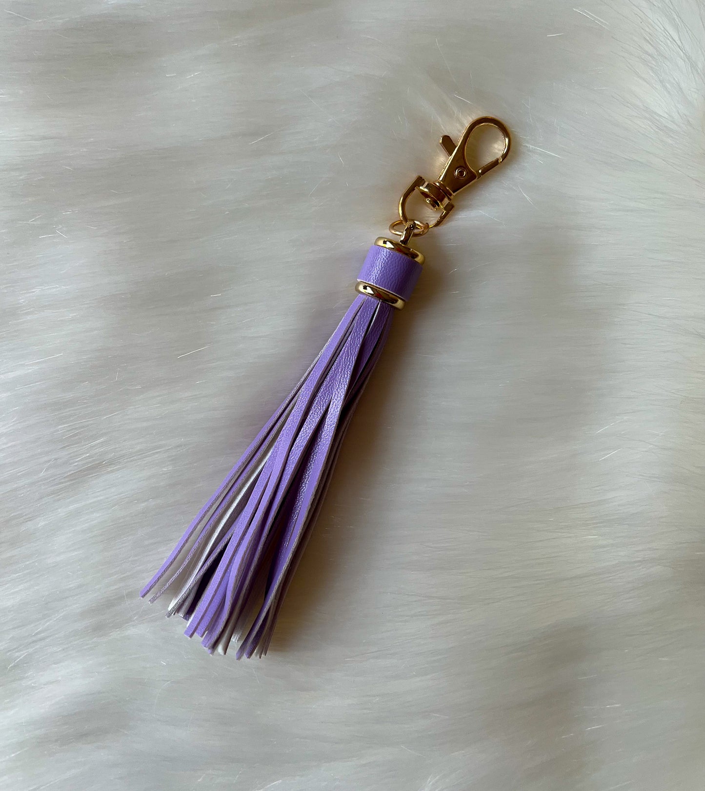 Purple Tassel Keychain