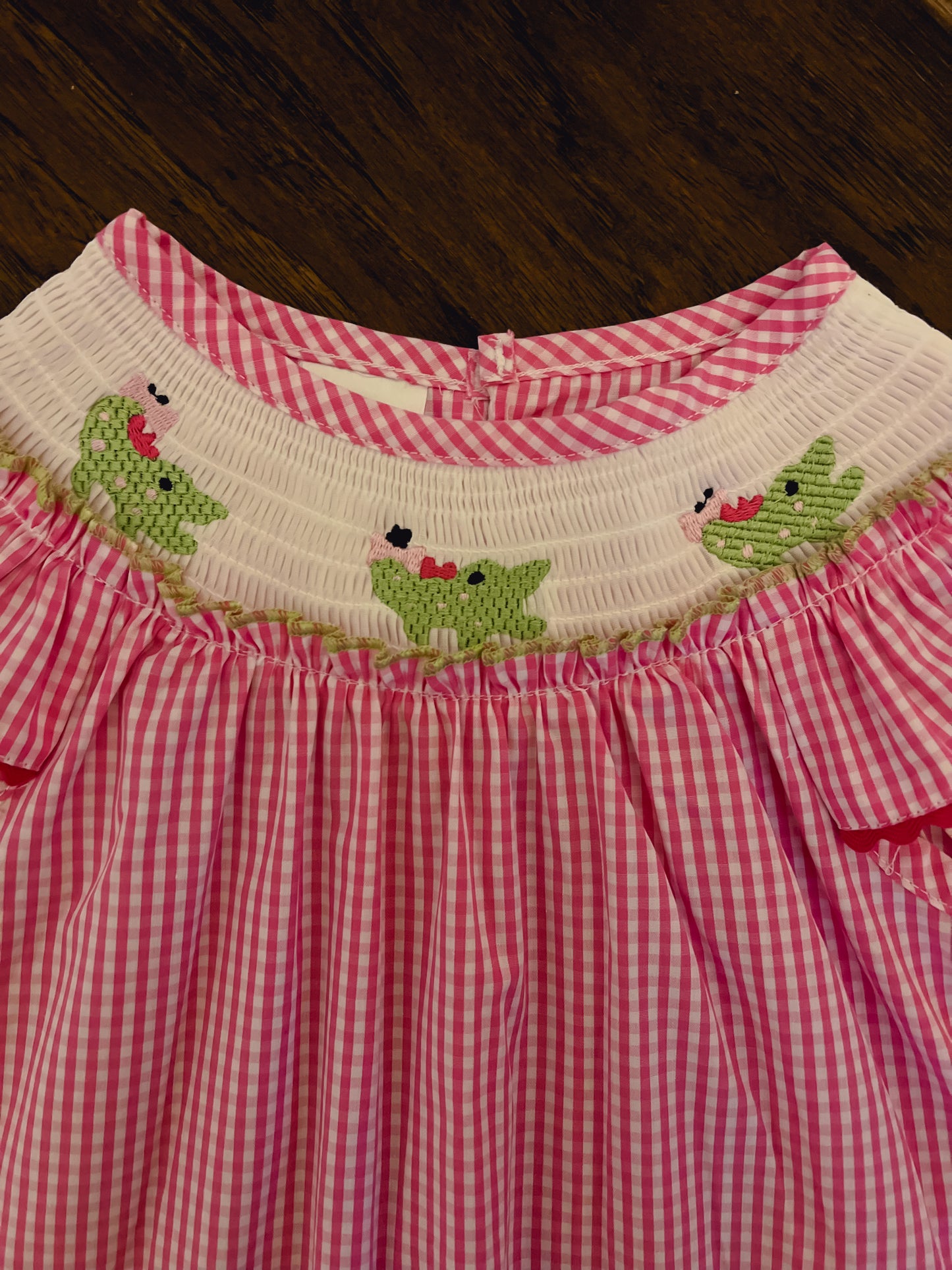 Smocked Alligator Dress