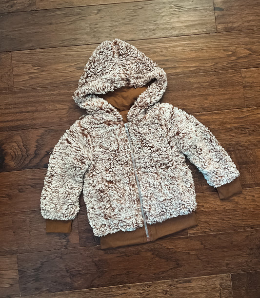 Brown Mini Sherpa Jacket