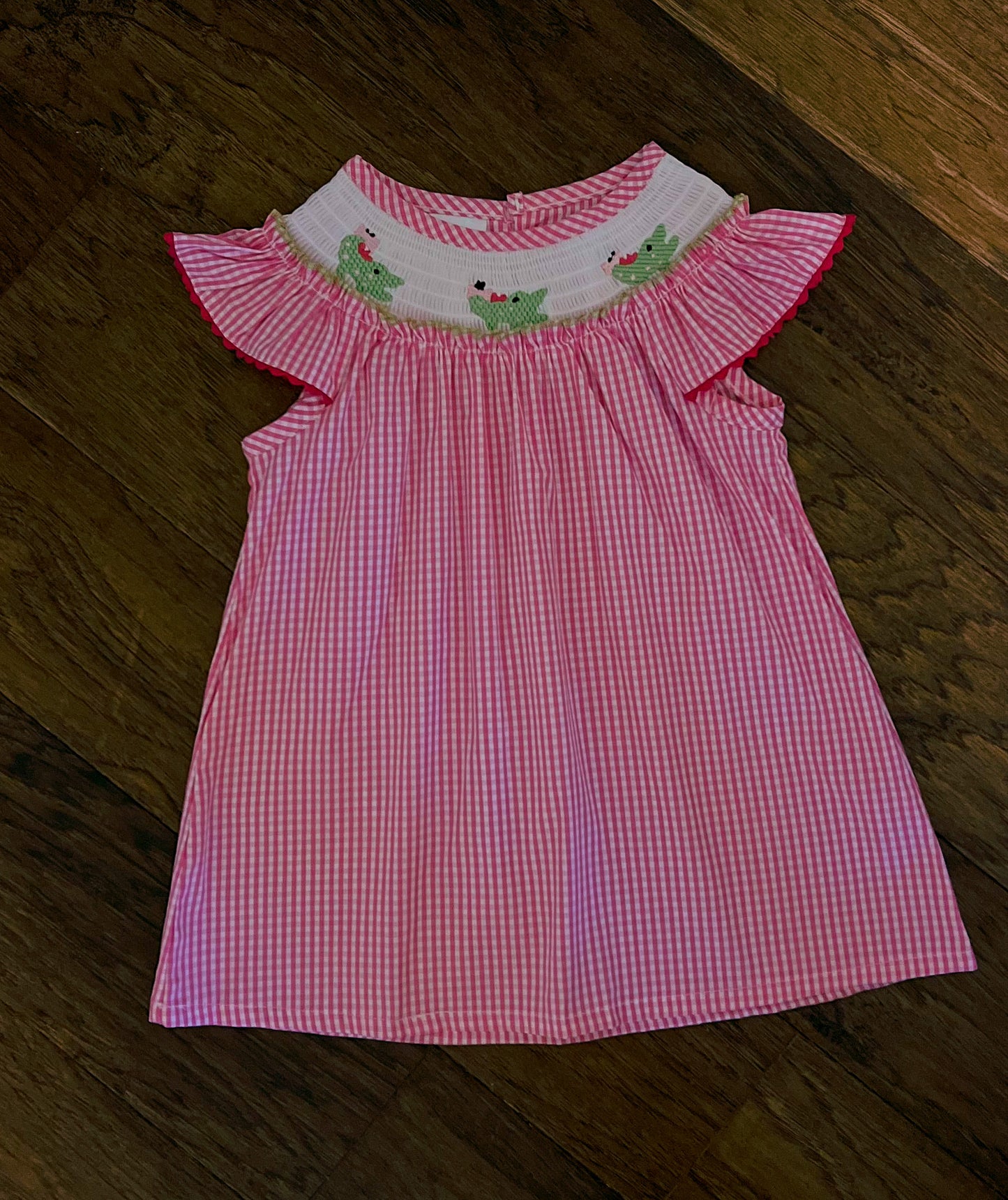 Smocked Alligator Dress