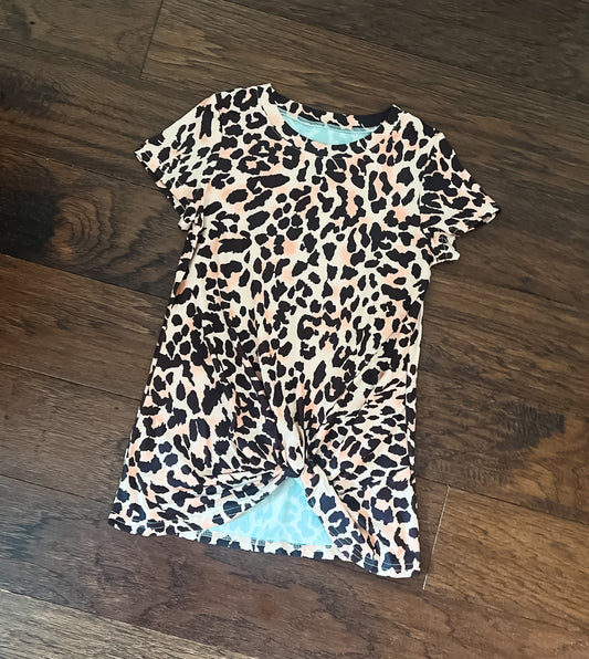 Mini Twist Leopard Long Tee