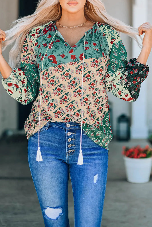 Patchwork Cooling Blouse