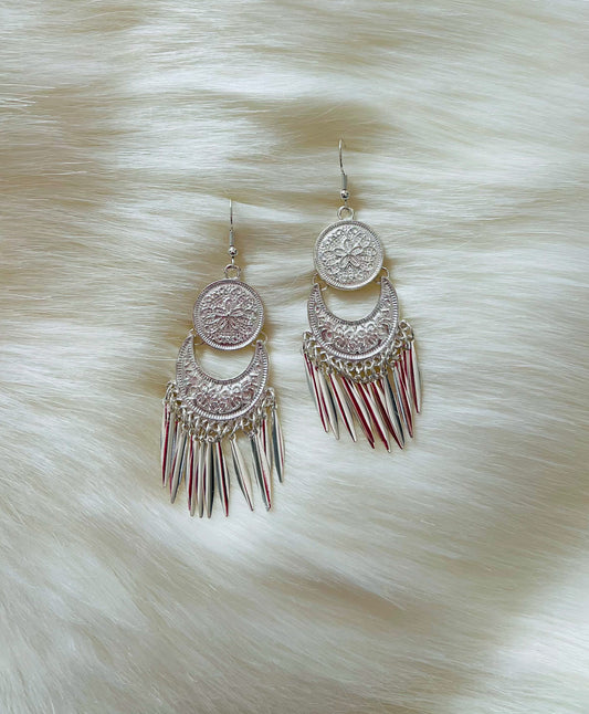 Silver Dreamcatcher Earrings