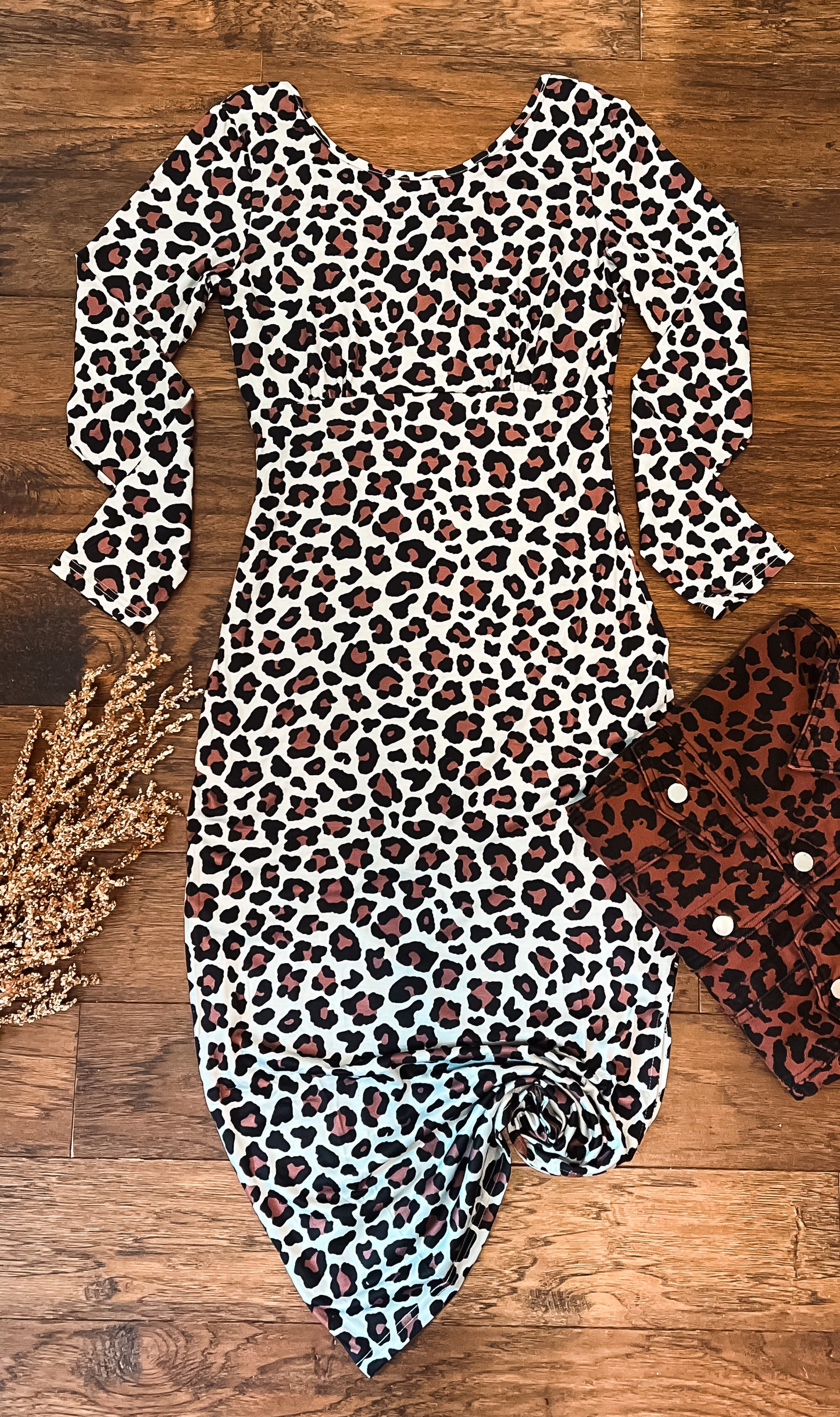 Fitted Leopard Dress