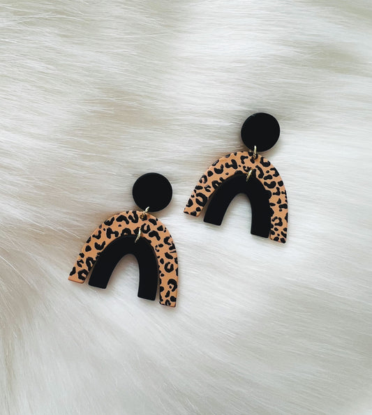 Leopard Rainbow Earrings