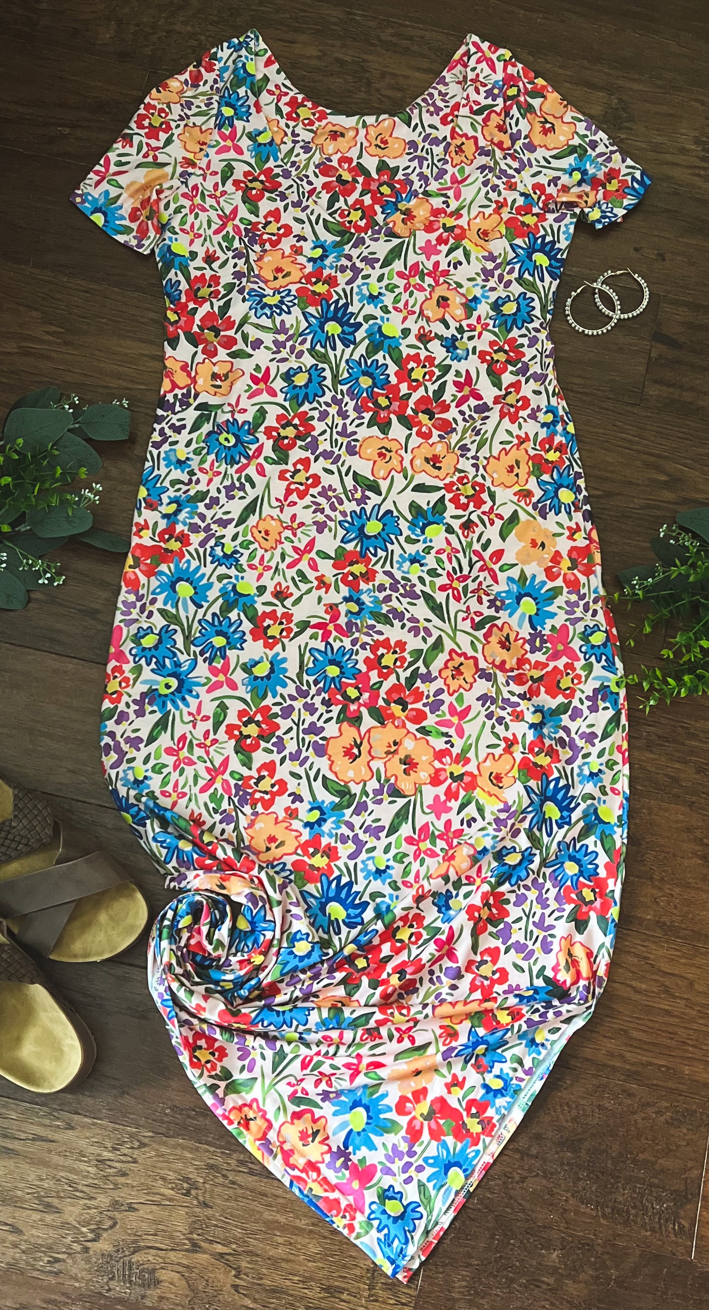 Flower Mix Maxi Dress