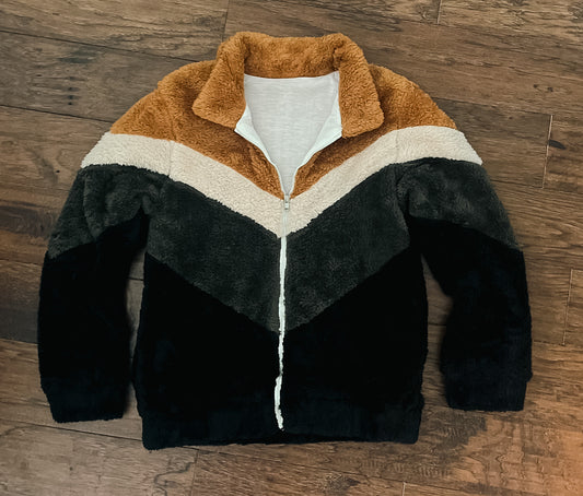 Weighted Vintage Sherpa Coat