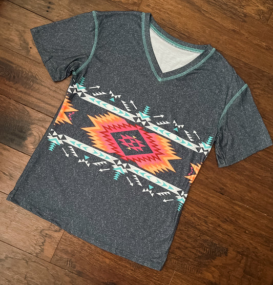 Stretchy Aztec Tee