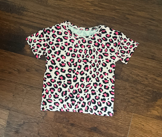 Pink Leopard Mini Baby Soft Tee