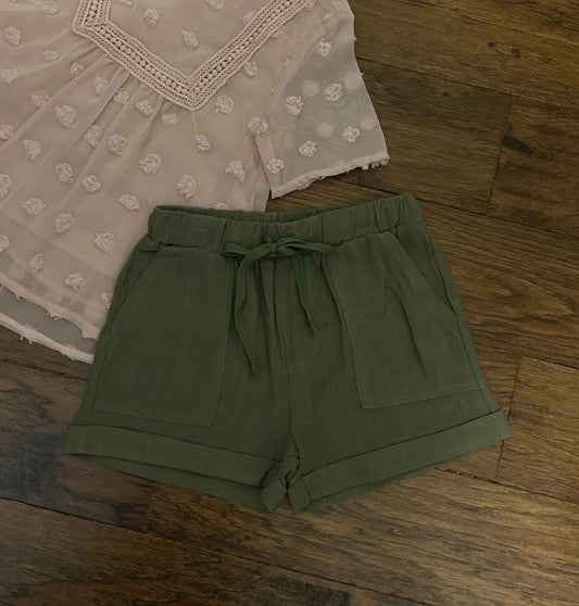 Green Smock Shorts