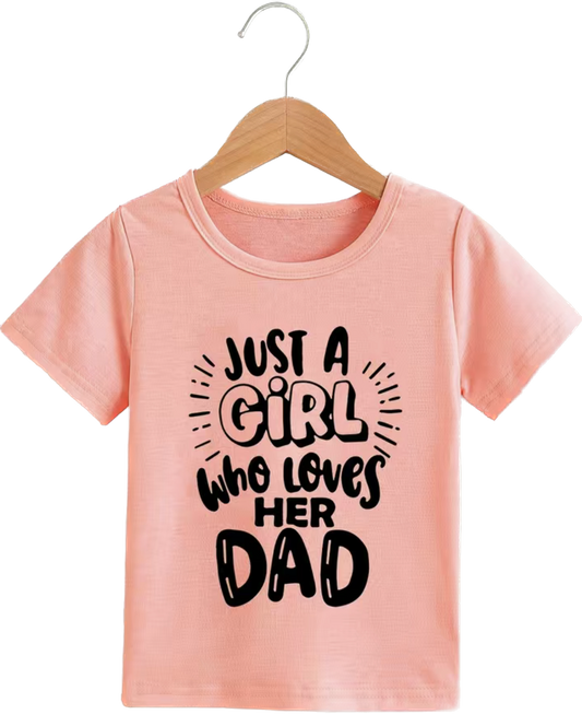 Girl Who Loves Her Dad Mini Tee