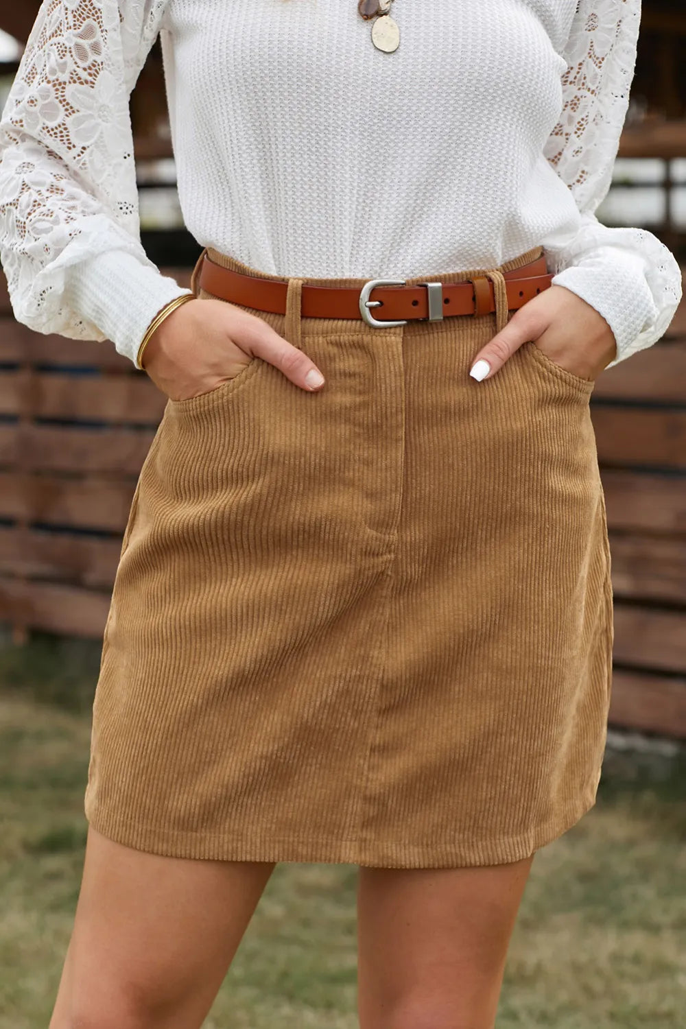 Corduroy Skirt